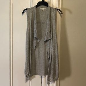 Banana Republic Sleeveless Open Front Cardigan, M